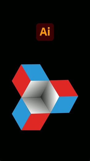illustrator Trick For creating 3d dimensional shape
