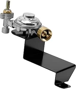 Skyflame Gas Grill Valve Regulator Replacement Parts for Weber 64866 | Compatible with Weber Q1000 Q1200, Freshened Up Low Gas Pressure Grill, Easy to Assemble