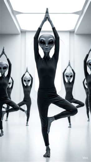 Aliens also Doing Yoga | When you will start #yoga #trending #motivation #inspiration #ai #alien