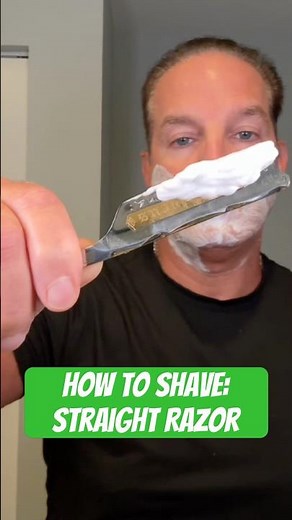 How To Straight Razor Shave #shaving #razor #straight #skincare #mensgrooming