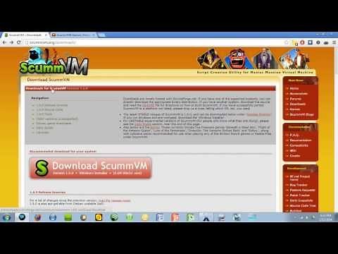 How to get a SCUMMVM (Point and Click PC games) emulator on your PC [1080p HD]