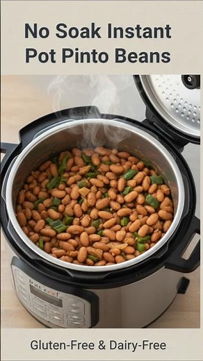 No Soak Instant Pot Pinto Beans | Gluten-Free & Dairy-Free
