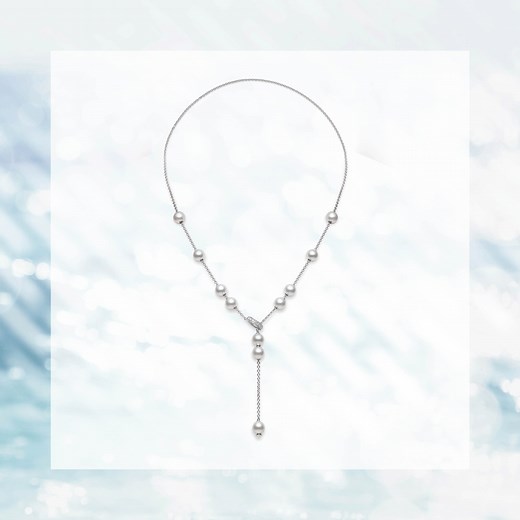 Our Pearls in Motion necklaces are made for summer spontaneity. Each piece can be customized in length and pearl placement thanks to our unique locking mechanism. Move the pearls as you desire and discover a new style with every wear. #MIKIMOTO Explore Now https://www.mikimotoamerica.com/us_en/jewelry/gift-guide/summer-essentials | MIKIMOTO