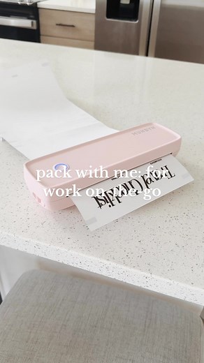 Packing My Work Tote with the Ultimate Portable Ink-less Printer