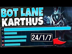 WTF?! 25 KILLS IN 15 MINUTES WITH ADC KARTHUS (INSANE) - League of Legends