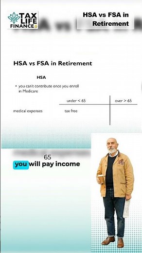 HSA vs FSA: What Happens at Retirement Shorts #akistepinska #taxlifefinances #taxguide101