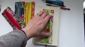 Journal Pencil Pouch: Elastic Pen Sleeve, Book Band - Etsy