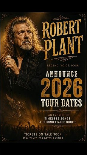 Robert Plant Announce 2026 Tour Dates #robertplant #ledzeppelin #jimmypage #tourdates