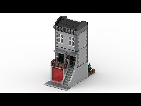 LEGO Modular Townhouse MOC - Step by step