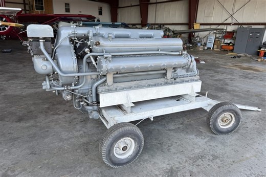 No Reserve: 1944 Packard 4M-2500 Marine V12 Engine for the Westfield Aviation Museum