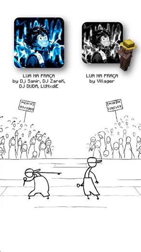 LUA NA PRAÇA but sung by Villager 😭🙏 #shorts #phonk #funk #music