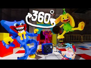 VS Huggy Wuggy Poppy Playtime Friday Night Funkin' 360° Animation
