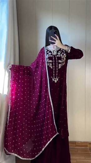 Elegant Deep Wine Velvet Suit Styling ✨ | Festive & Wedding Outfit Inspo