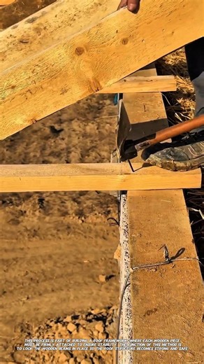 Fast Roof Frame Installation Technique Using Simple Hammer Method.