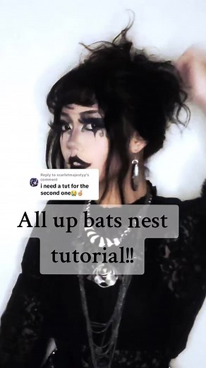 Bats Nest Hair Tutorial for Gothic Styles
