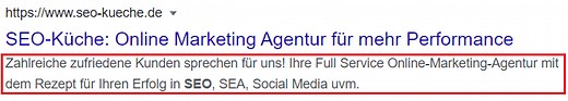 Die Meta Description einfach und verständlich erklärt - SEO-Küche