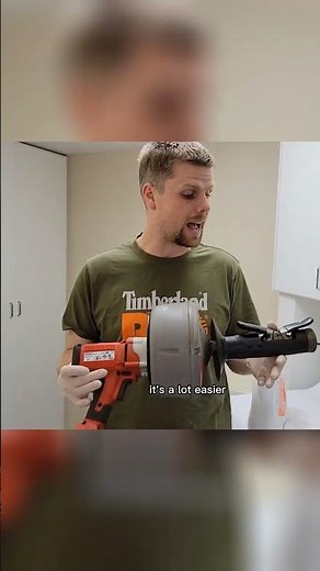 How to snake a laundry drain #plumbing #handyman #viral