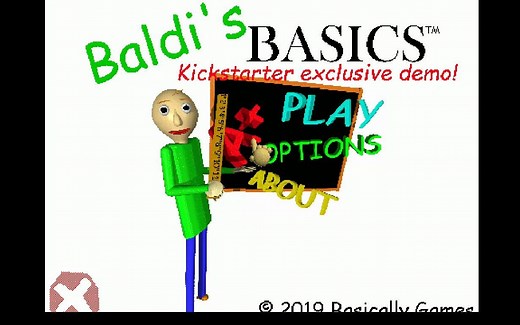 Baldi's Basics Kickstarter exclusive demo试玩
