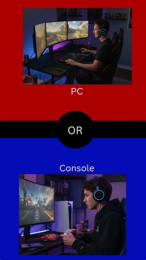 Would You Rather Only Play On Pc Or Console Forever? #quiz #wouldyourather #pc #console #shorts