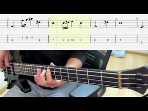 Coldplay - Trouble [Bass cover] (+Tab)