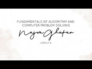 (CSC126) C++: ARRAYS [PART 1]