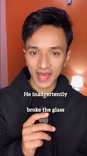 “Inadvertently” means something happened accidentally — not on purpose.