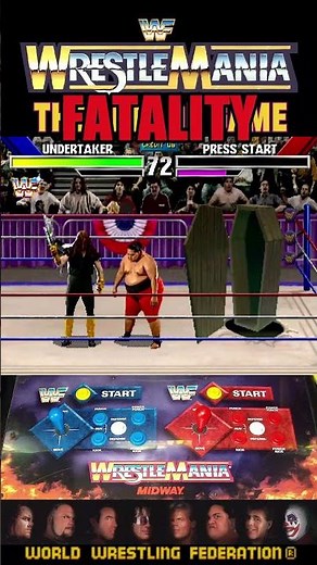 16 HIT COMBO + Fatality Undertaker vs Yokozuna #wrestling