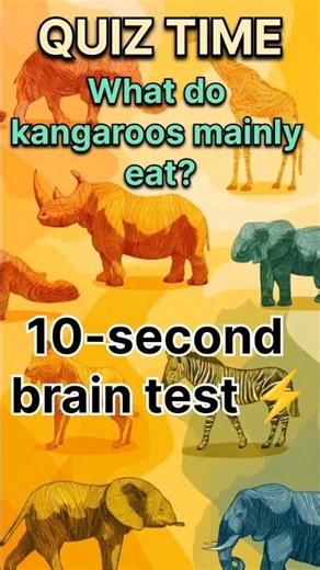 What Do Kangaroos Eat? 🦘 Quick Quiz!