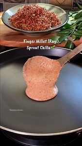 Finger Millet (Ragi) Sprout Chilla🌱 This sprouted ragi cheela is a must-try for a healthy start. rich in calcium, fiber & protein - perfect for energy & gut health. packed with nutrition! Currently dealing with some health issues, so I’m unable to shoot new content. In the meantime, I’ll be posting throwback videos for all my new followers 💛 Thank you for your love and support it means a lot 🤍 ❌ repost please Follow @thenutricookhouse for more healthy recipe . . . Chilla, HighProtein, Healthy