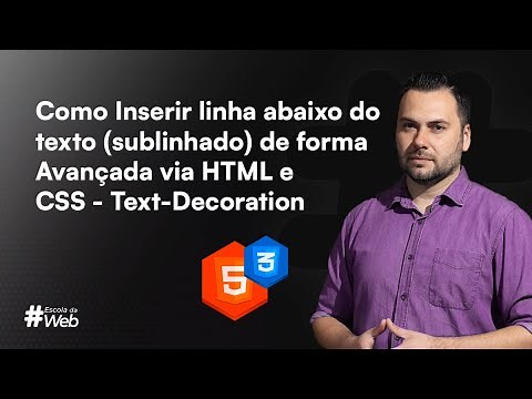 Como Inserir linha abaixo do texto (sublinhado) de forma Avançada via HTML e CSS - Text-Decoration