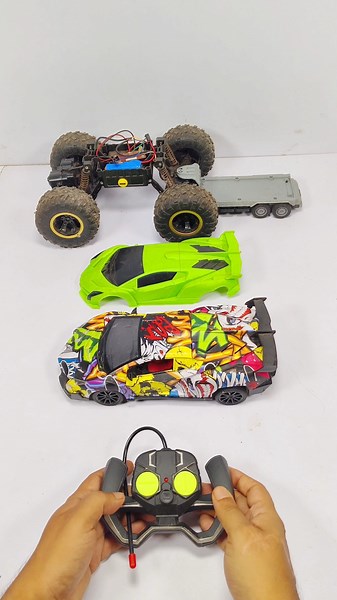 Remote control car Unboxing / RC car Powered by Remote control / Remote car with DC motor / Rc vs Rc