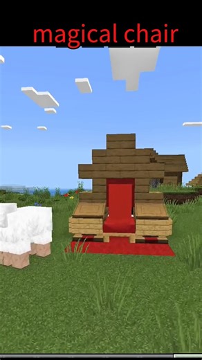 Minecraft Magical Floating Chair 🪑✨ | No Mods Build 😱🔥#minecraft #shortsfeed #nobatidao