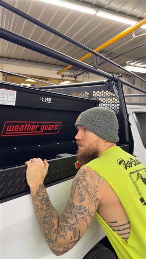 This truck is getting outfitted right—with a Buyers Products ladder rack, a Weather Guard toolbox, and a spray-in bedliner on the tailgate to complement the DECKED drawer system in the bed. Annette did an excellent job tying in the graphics and updating the rear bed logos to perfectly match the Harris Door graphics on the side, giving the truck a clean, cohesive look. Come to us for all your truck and automotive needs—we’ll get you set up and looking sharp. 🚛✨ | Messenger Motorworks