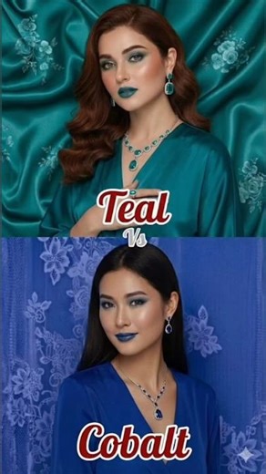 Teal or Cobalt? | Viral Color VS Video 💙💚🥰✨ #music #choose #fyp
