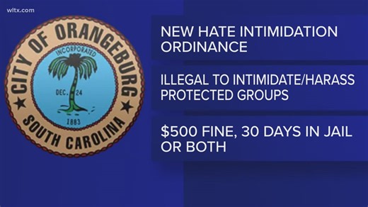 City of Orangeburg passes hate intimidation ordinance