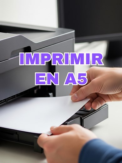 📄✂️ ¿Querés imprimir en A5 sin renegar? 🙌 En este reel te muestro cómo ajustar la configuración para que quede perfecto, paso a paso y sin complicarte. 👉 Guardalo para la próxima vez que imprimas #imprimir #impresion #minitutorial #papeleria