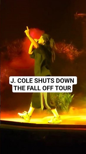 J. Cole Shuts Down The Fall Off Tour #jcole #jermainecole #dreamville