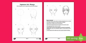Japanese Art: Manga Drawing Worksheet