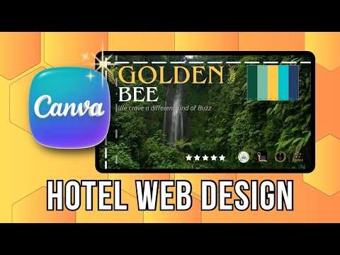 Golden Bee Hotel - Canva Web Design Demo