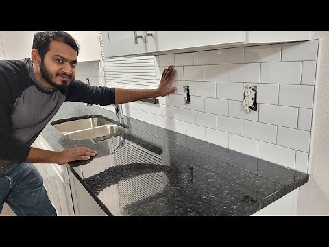 Installing 3 × 6 White Subway Tile In Kitchen Backsplash