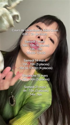 Cours de céramique à Saint Ouen #ceramics #pottery #handmade