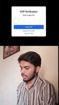 Built a REAL OTP Verification System 🔐 | JavaScript Project #shorts #coding #youtubeshorts
