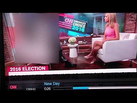 Legs of President Trump Press Secretary Kayleigh McEnany.