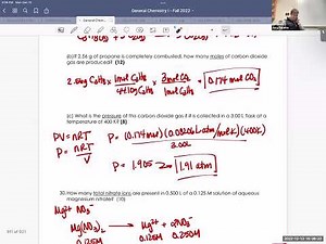 Gen Chem I Final Exam Review Session