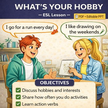 ESL Hobbies & Interests: What Do You Like Doing? Gerunds & Speaking Activities