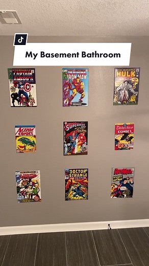 My basement bathroom is the best. #realityripple #2 #bathroom #poop #dc #marvel #superhero #hero #batman #superman #thor #toilet #comic #metal #nerd