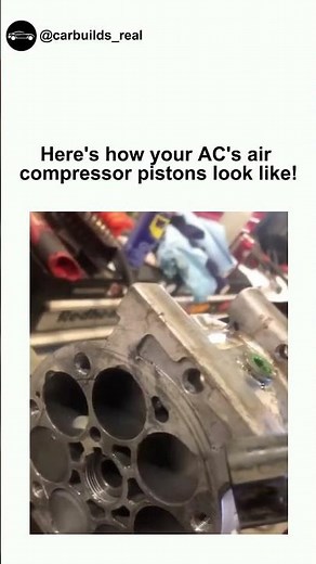 The A/C compressor is the system’s heart, and its pistons make it all work. ⚙️💨❄️