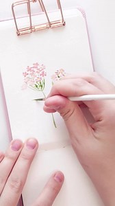 Y is for yarrow! Sketchbook: @paulrubens Brushes: Emma lefebvre X @craftamo #floralalphabet #watercolourtutorial | EmJ Lefebvre