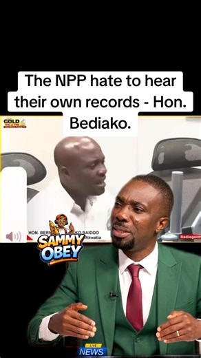 Hon. Bediako on NPP's Reluctance to Discuss Records