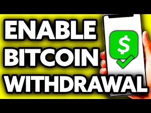 How To Enable Bitcoin Withdrawal and Deposit on Cash App 2025